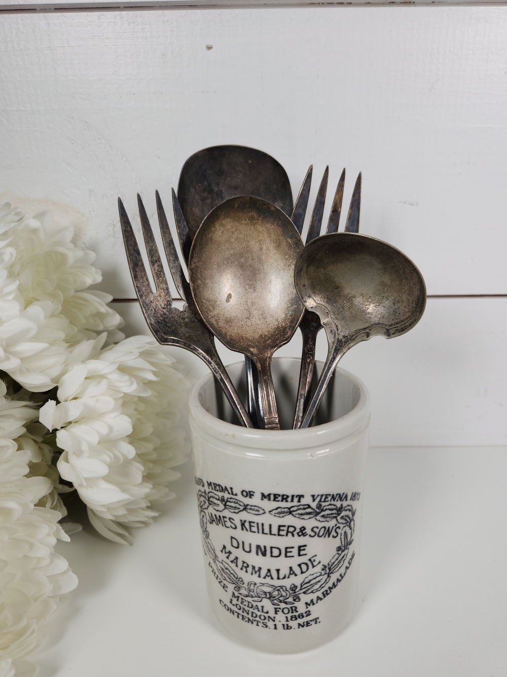 Vintage Silver Plated Serving Utensils Assorted Lot of 5 | Patina | Shabby Chic